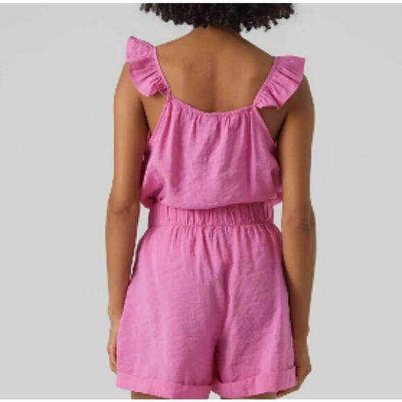 New ~ VERO MODA ~ Queen Sleeveless Frill Top Size XS MODAL - Picture 3 of 7